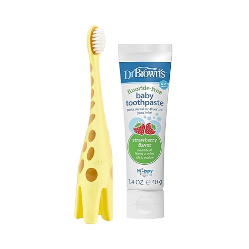 Dr. Brown's Infant-to-Toddler Toothbrush and Toothpaste Set, - Product Imagery