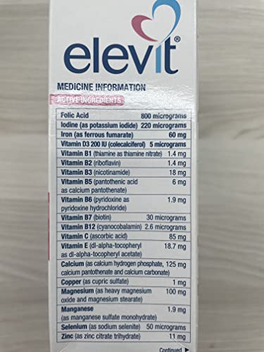 Elevit TAB with Iodine 100s Standard Shipping - Product Imagery