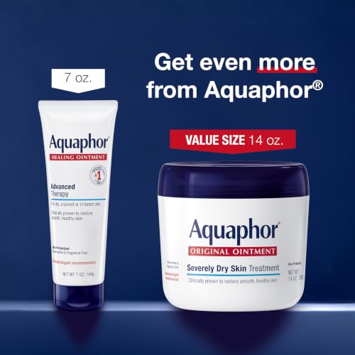 Aquaphor Advanced Therapy Healing Ointment Skin Protectant, 14 OZ - Product Imagery