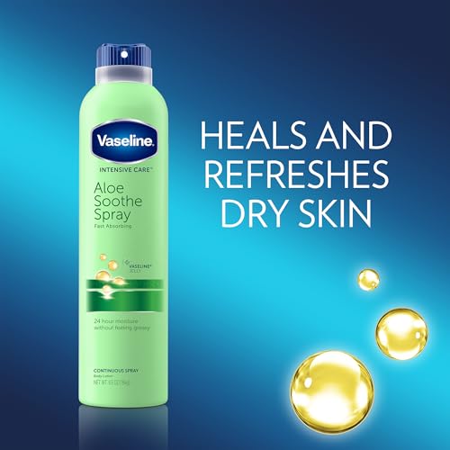 Vaseline Aloe Soothe Spray 2-Pack, Soothes Dry, Irritated Skin, - Product Imagery
