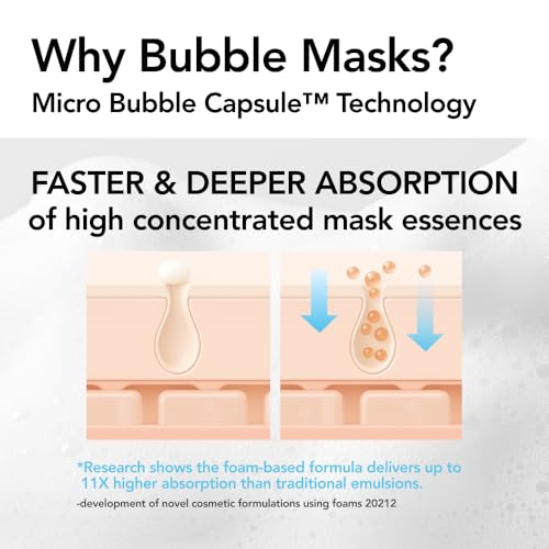 MENOKIN 30 Seconds Bubble Mask MOIST, Hyaluronic Acid Face Mask, - Product Imagery