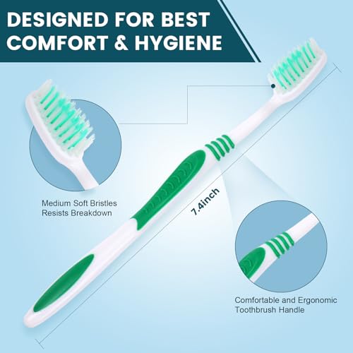 30 PCS Disposable Toothbrushes Pack, Bulk Toothbrush - Product Imagery