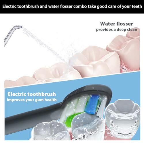 2-1 Oral Clean Kit- Water Dental flosser & Electric Toothbrush - Product Imagery
