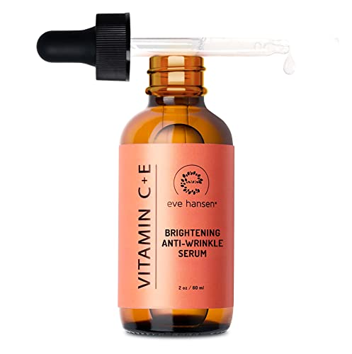 Eve Hansen Vitamin C Serum for Face - Facial Serum with Hyaluronic Acid, Vitamin E and Aloe Vera 2 oz - for softer, smoo