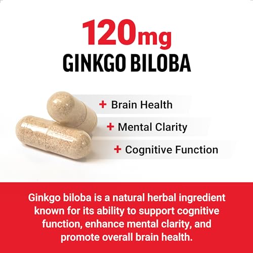 Force Factor Ginkgo Biloba Brain Health Supplement, Maximum - Product Imagery