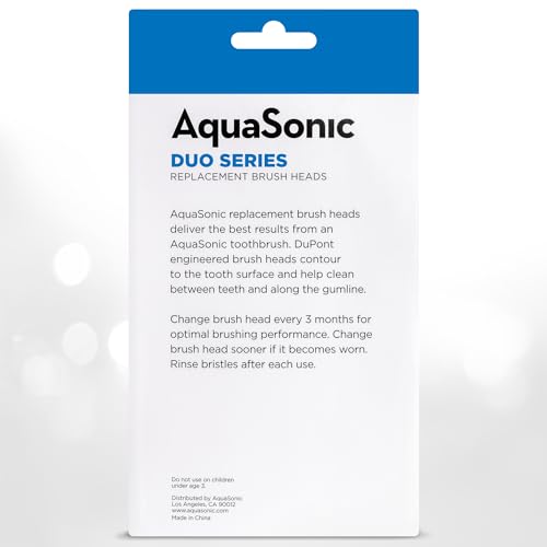 AquaSonic Genuine Duo Series Replacement Brush Heads | for - Product Imagery