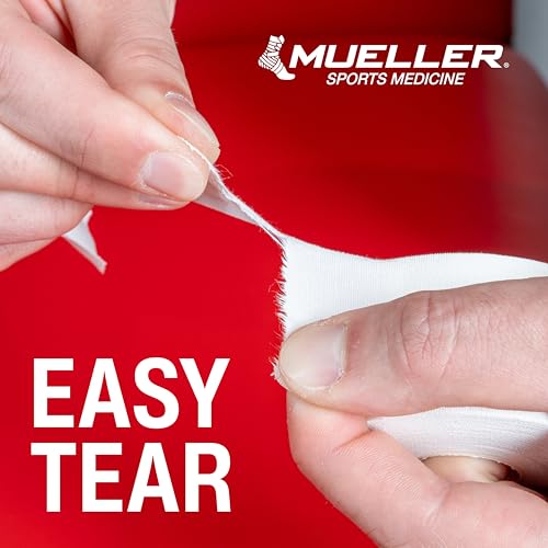 Mueller Sports Medicine Premium Athletic Tape, 10 Pack, White - - Product Imagery