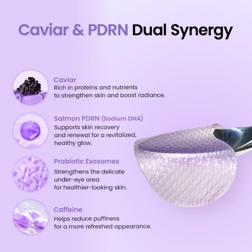 BIODANCE Hydrogel Eye Patches for Under Eye - Caviar PDRN, - Product Imagery
