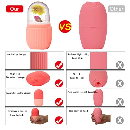 XHJRI Ice Cube Roller Massager for Face, Eyes and Neck Naturally - Product Imagery