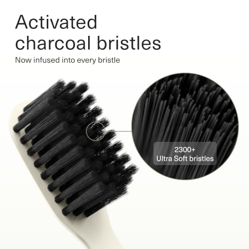 Boka Classic Soft Bristle Manual Toothbrush - Activated Charcoal - Product Imagery
