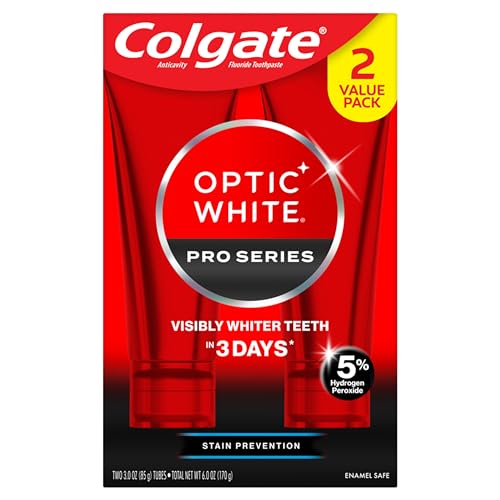 Colgate Optic White Pro Series Teeth Whitening Toothpaste, 2pk, - Product Imagery