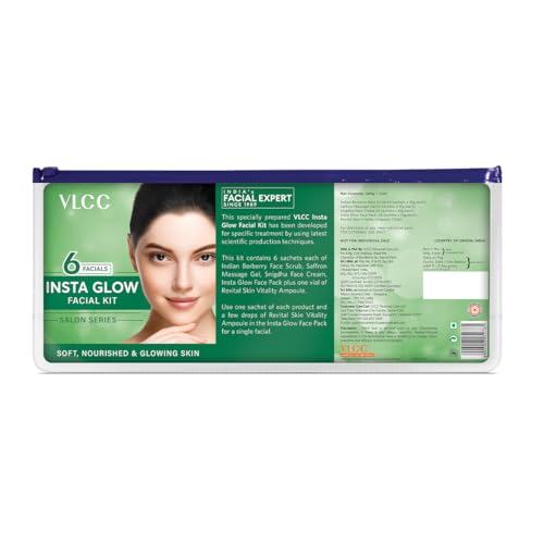 VLCC Salon Series Instaglow Facial Kit (6 Facials)(240gm+12ml) - Product Imagery