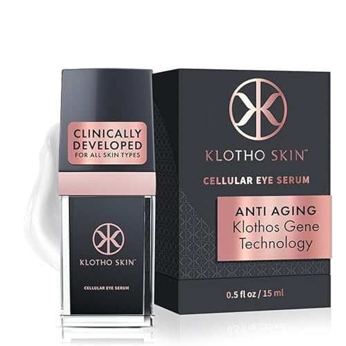 Klotho Skin Under Eye Serum, Anti-Aging Eye Cream for Wrinkles, - Product Imagery