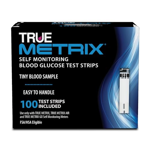 TRUE METRIX Self Monitoring Blood Glucose Test Strips, 100 Count - Product Imagery