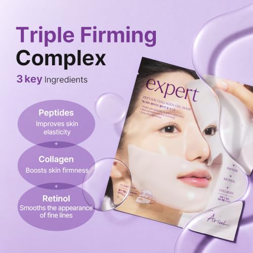 Ariul Expert Peptide Collagen Gel Mask – Firming Hydrogel Sheet - Product Imagery
