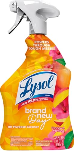 Lysol All Purpose Cleaner Spray, Disinfectant, Mango, 32oz - Product Imagery