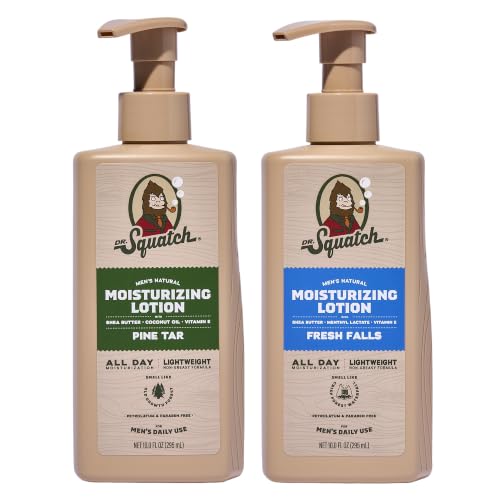 Dr. Squatch Natural Hand and Body Lotion for Men (10 fl oz, 2-Pack)