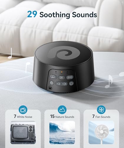 Dreamegg White Noise Machine, Sound Machine for Sleeping Baby, - Product Imagery