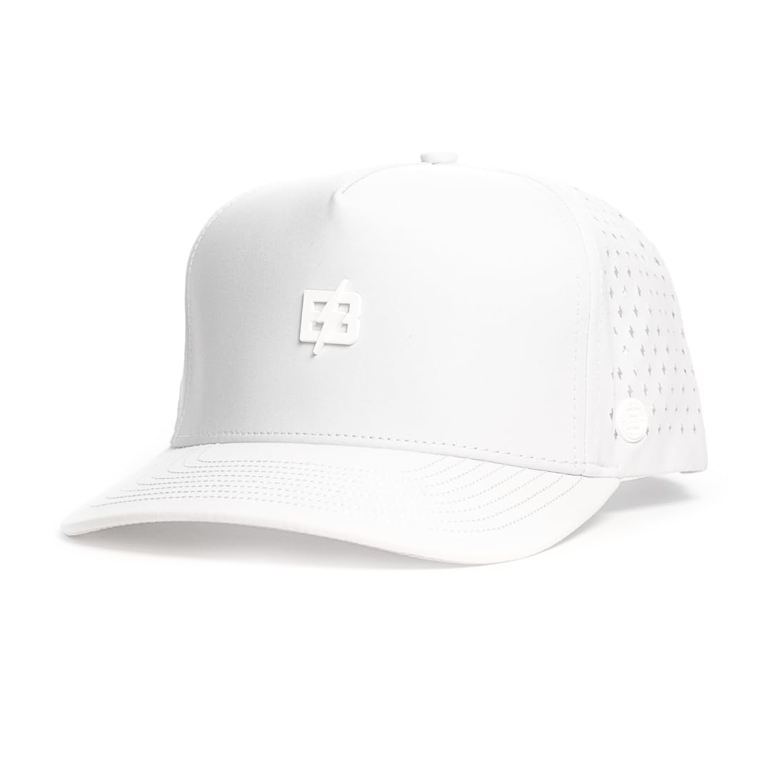 BRIMZ Outdoor Performance Hat - Water & Sweat Resistant Hats - Breathable & Moisture-Wicking Snapback – 95% Polyester, 5