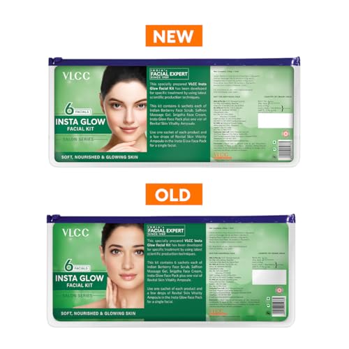 VLCC Salon Series Instaglow Facial Kit (6 Facials)(240gm+12ml) - Product Imagery