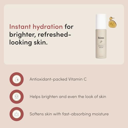 hims Vitamin C Serum, Hyaluronic Acid & Orange Peel Extract, 1 - Product Imagery