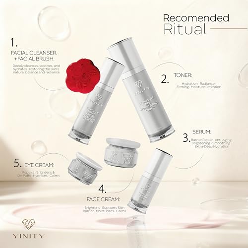 5-Step Korean Anti-Aging Skincare Set + Sonic Brush | Retinol, - Product Imagery