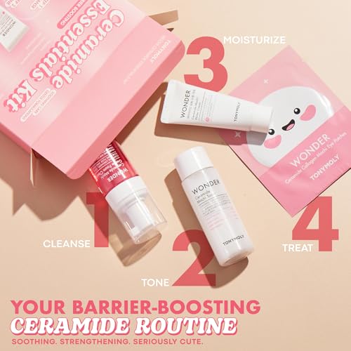TONYMOLY Wonder Ceramide Mochi Essentials Set - Hyaluronic Acid - Product Imagery