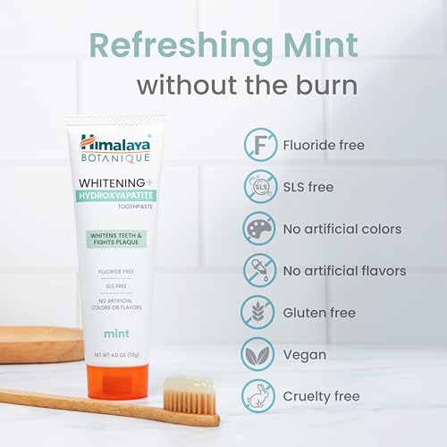 Himalaya Botanique Whitening+ Nano Hydroxyapatite Toothpaste, - Product Imagery