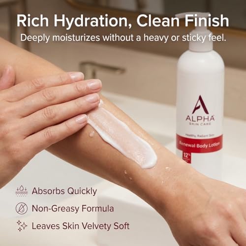 Alpha Skin Care Revitalizing Body Lotion, 12% Glycolic AHA, 12 Oz - Product Imagery