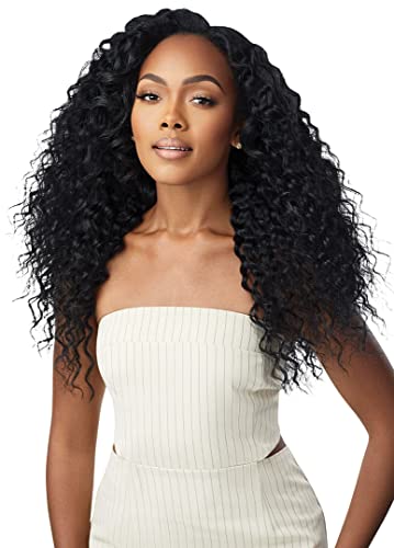 Outre Big Beautiful Hair Clip-In- 9PCS - Peruvian Wave 18" (NATURAL BROWN) – NBRN, Synthetic