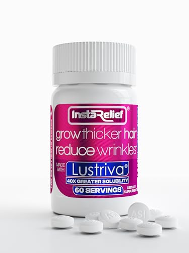 InstaRelief® Hair Growth with Lustriva® - Clinically Shown to - Product Imagery