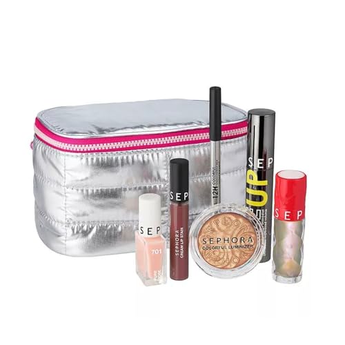 Sephora Favorites Moving Lights Collection Makeup Mania Set - 6 Full Size Must-Haves - Luminizer - Lip Stain - Eye Penci