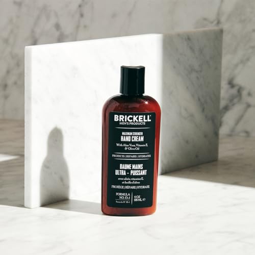 Brickell Men's Maximum Strength Hand Cream for Men, - Product Imagery