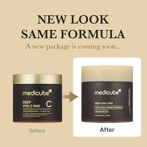 medicube Toner Pads Deep Vita C Facial Toner Pad for Uneven Skin - Product Imagery
