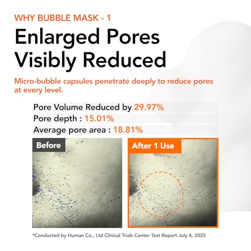 MENOKIN 30 Seconds Bubble Mask LIFT, Collagen Firming Face Mask, - Product Imagery