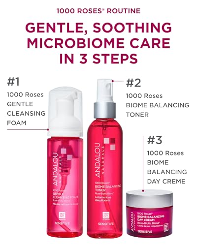 Andalou Naturals 1000 Roses Gentle Cleansing Foam (5.5 fl oz) - Product Imagery