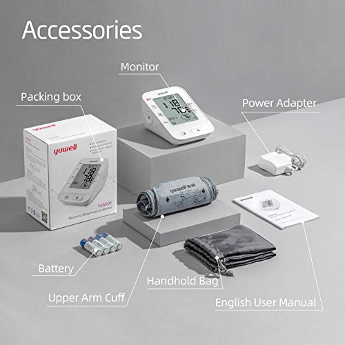 yuwell Blood Pressure Monitor, Large Upper Arm Blood Pressure - Product Imagery