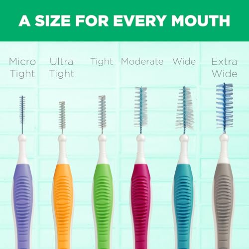GUM Proxabrush Go-Betweens Moderate Interdental Brushes, 10 - Product Imagery