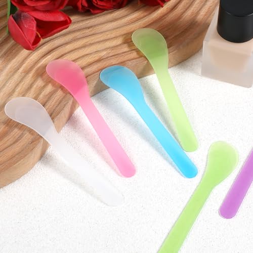 6 pcs Makeup Scoop Spatulas 5 Color Lotion Spatula 5 In Facial - Product Imagery