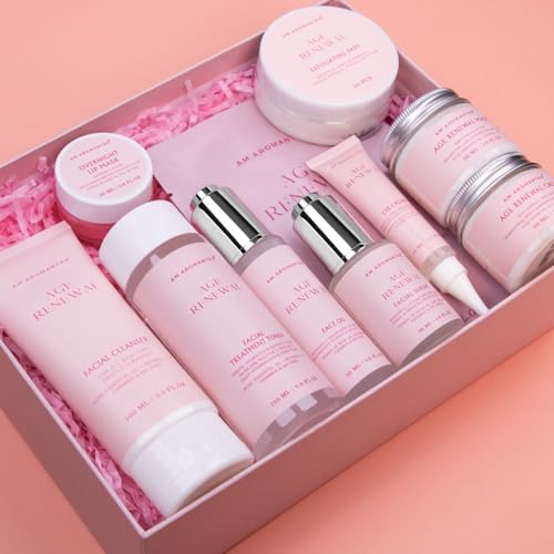 Mother's Day Gifts for Mom Skin Care Routine Kit for Women, Rose - Product Imagery