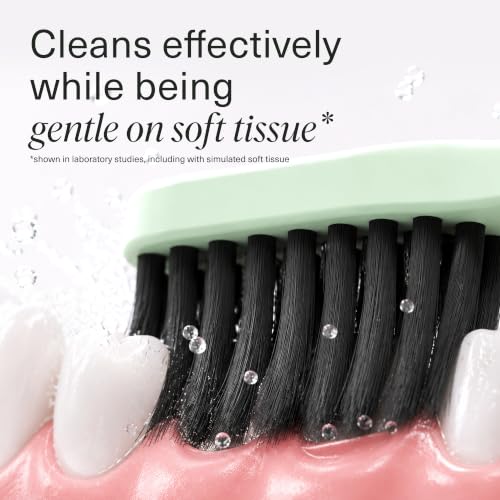 Boka Classic Soft Bristle Manual Toothbrush - Activated Charcoal - Product Imagery
