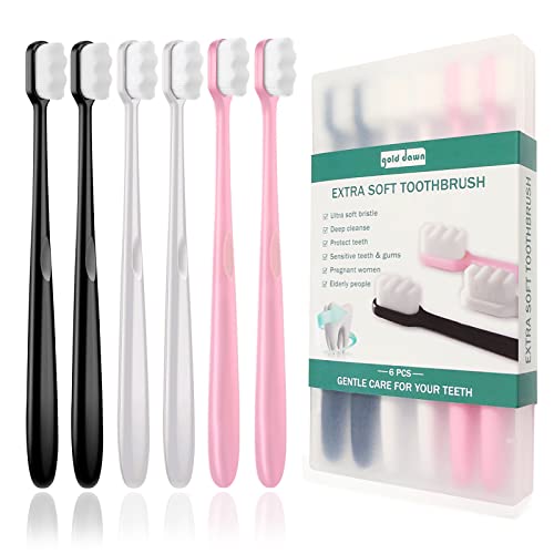 Extra Soft Toothbrush for Sensitive Teeth and Gums， Micro Fur - Product Imagery