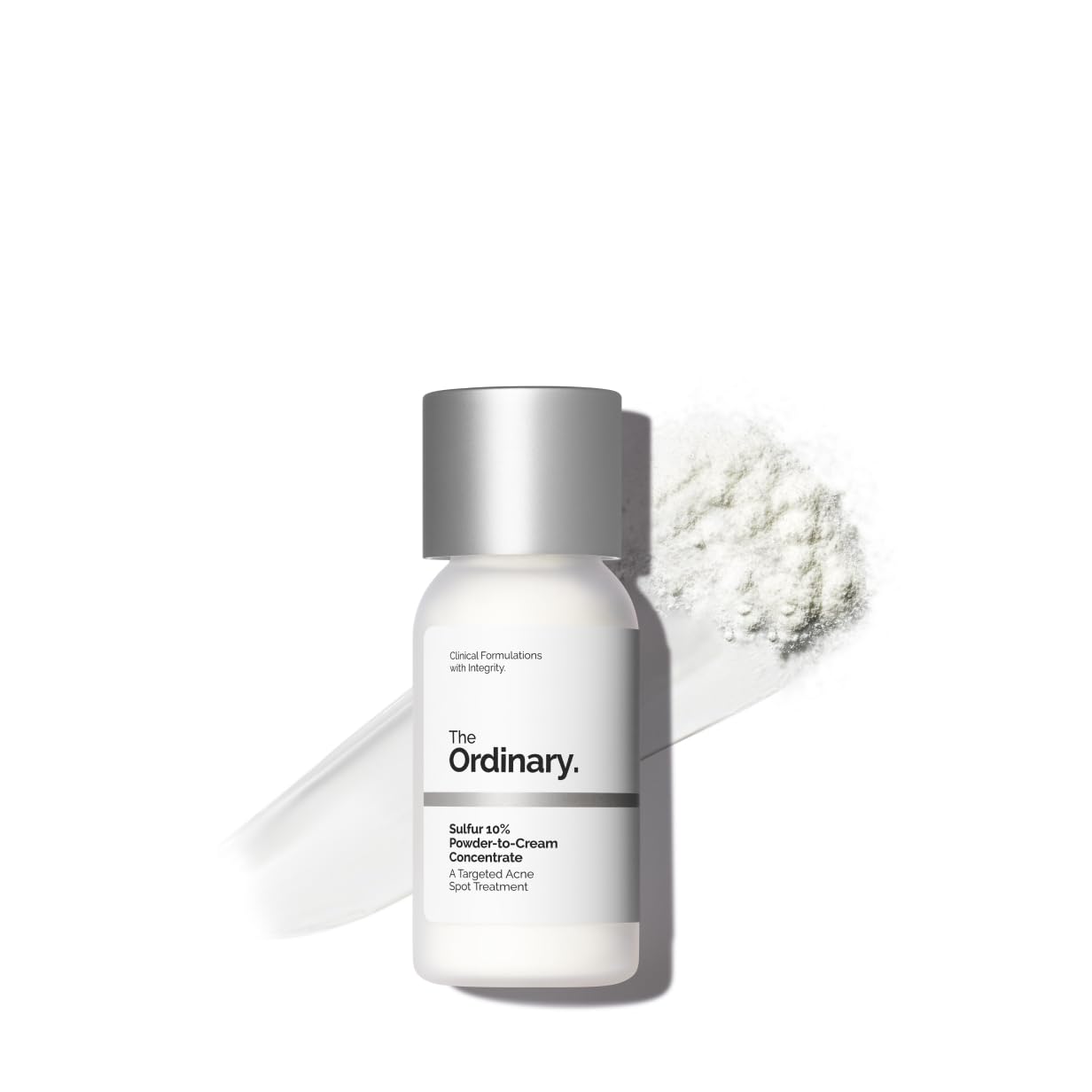 The Ordinary Sulfur 10% Powder-to-Cream Acne Spot Treatment - Product Imagery