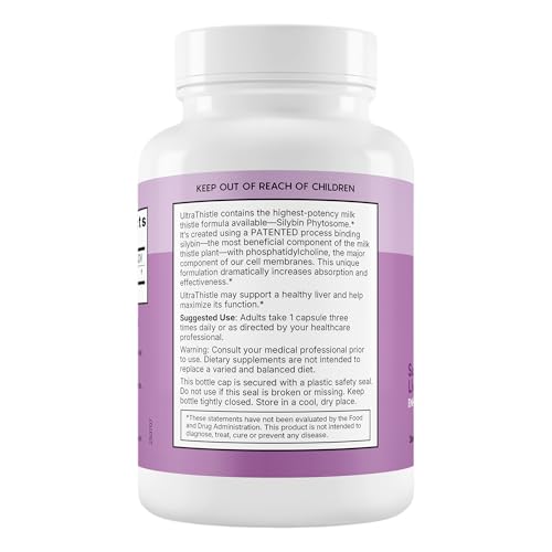 UltraThistle Advanced Milk Thistle Supplement – 1080mg Silybin - Product Imagery