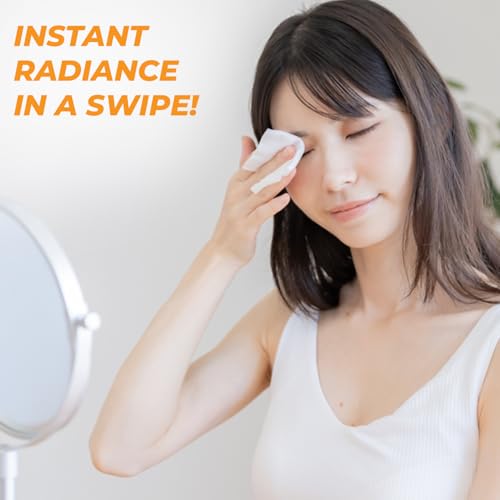 Vitamin C Facial Wipes - Dermatologist-Tested, Anti-Aging, - Product Imagery