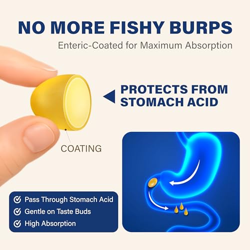 LOVITA Omega-3 Fish Oil 2000 mg, Triglyceride rTG, 120 Mini - Product Imagery
