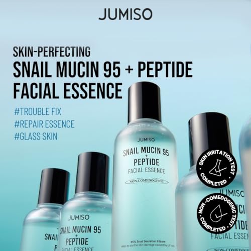 JUMISO Snail Mucin 95% + 5 Peptide Essence, Korean Face Serum, - Product Imagery