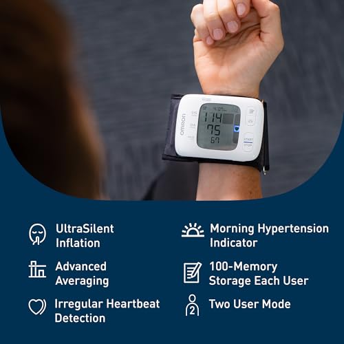 OMRON Gold Wireless Wrist Blood Pressure Monitor for Home Use - Product Imagery