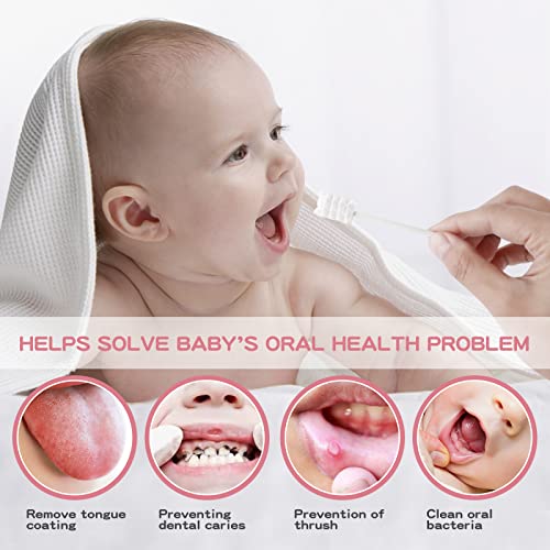 60Pcs Baby Tongue Cleaner Baby Toothbrush Disposable Oral Cleaner - Product Imagery