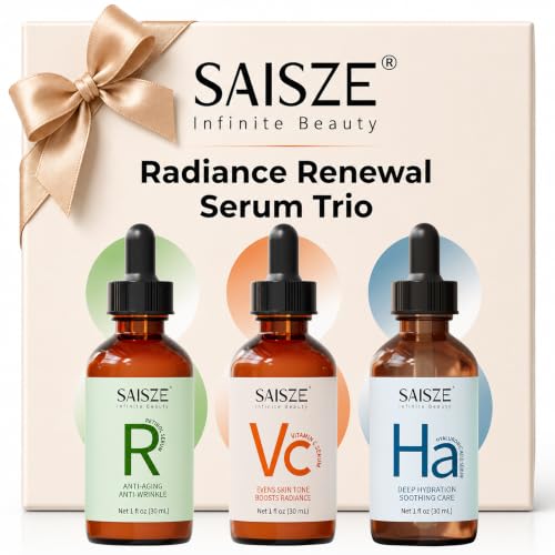 Face Serum Gift Set, Vitamin C Retinol Hyaluronic Acid, 3 x 1 Fl - Product Imagery